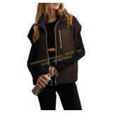 Dokotoo Womens Vest Fleece Jacket Zip Up Coat