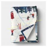 Room Essentials Snow Scene Throw Blanket