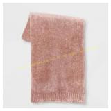 Threshold Chenille Throw Blanket Gray