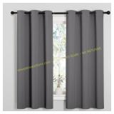 NICETOWN Blackout Curtains 2 Panels 63" Grey