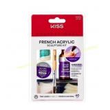 2Ct KISS Acrylic French Manicure Kit - Natural 40c
