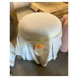 Beige Ottoman w/ Skirt