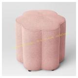 Scalloped Ottoman Pink - Room Essentials