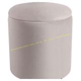 Storage Ottoman Velvet Footstool with Lid