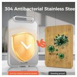Stainless Steel Cutting Board, Double-Sided