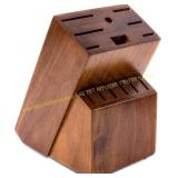 RedCall 14-Slot Knife Block Holder, Brown
