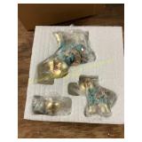 3pc. Gold elephant decor