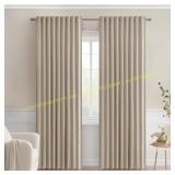 MIULEE Taupe Blackout Curtains 84" Set