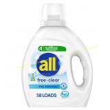 Free Clear Liquid Laundry Detergent, 73 oz