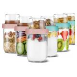 D2scrma Overnight Oats Containers ONLY 4