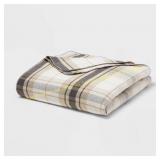 Threshold Full/Queen Brushed Blanket Plaid