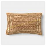 Lumbar Palm Weave Pillow - Threshold