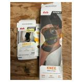 Ankle Sleeve w/ Wrap Support & Knee Hinges