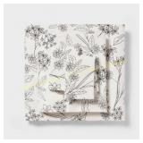 Room Essentials Twin XL Sheet Set, Gray Floral
