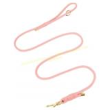 Durable Handwoven Dog Leash   5FT, Light Pink