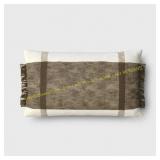 Threshold  Cotton Throw Pillow, Ivory Olive