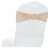 MDS 100 Spandex Chair Sashes Champagne Gold