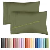 King Pillow Case Set 2 - Sage Green