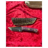 Damascus Knife with Sheath