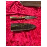 Damascus Knife with Sheath