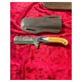Damascus Knife with Sheath