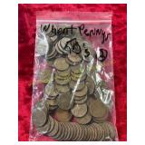 Bag of 1950 s Wheat Pennies