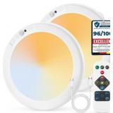 Combuh 2-Pack Rechargeable Ceiling Lights