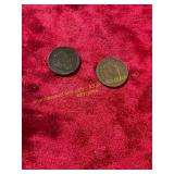1897 + 1905 Indian Head Pennies