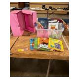 Kids Books, Barbie Case, VHS Movies