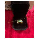 Ladies Daily Wear Green Ring Size 6