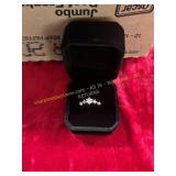Ladies Promise Clear Gem Ring Size 6