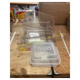 Assorted Clear Containers