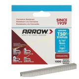 Arrow T50 Staples 18 GA 6000ct bag