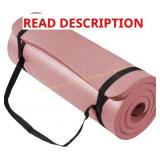 Yoga Mat 1-Inch Thick Anti-Tear with Strap