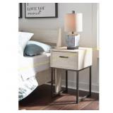Socalle Light Natural 1-Drawer Nightstand