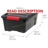 3pk IRIS 51Qt Plastic Storage Bin with Lid