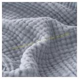EMME Muslin Twin XL Blanket Dusty Blue 66x90