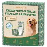 Dog Diapers Male 50 Count Large Adjustable