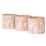 Sullivans 4.5 in Ceramic Herb Planter Brown