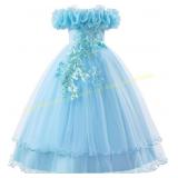 Flower Girl Dress: Lace Embroidery Tulle gown