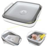 GIMWA Collapsible Wash Basin with Drain Plug