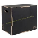 Signature Fitness 24 x 20 x 16 Plyo Box, Gray