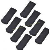 Knitted Furniture Leg Socks, 8 Pcs Black