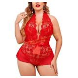 Avidlove Plus Size Lace Bodysuit Sz 16W