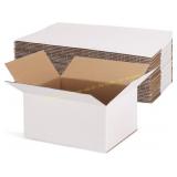 Rempry 30 Pack 8x6x4 Shipping Boxes White