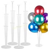 Voircoloria 4 Sets Balloon Stand Kit with Base