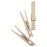 4packs Homz Wood Clothes Pins, 96-Count
