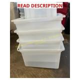 4ct Plastic Storage Totes