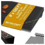 Lock-in Gutter Guard 6  x 210 ft, Black