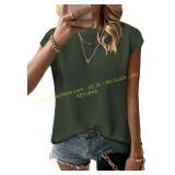 Zeagoo Women s Cap Sleeve Knit Vest tan m